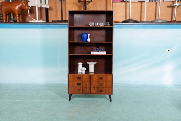 Mid-Century Danish Bookcase with Drawers, 1950s-HGA-913688