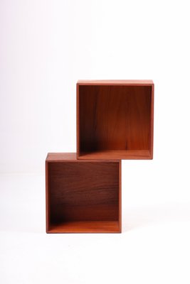 Mid-Century Danish Bookcases in Solid Teak, 1960s, Set of 2-FK-1183556