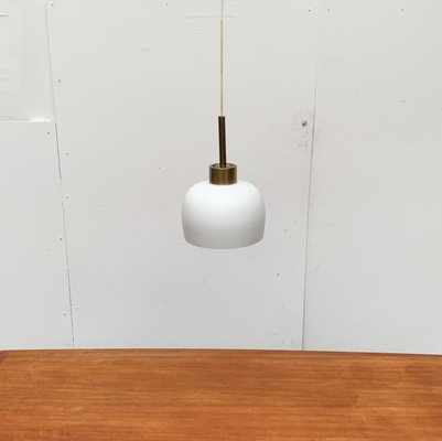 Mid-Century Danish Brass and Glass Pendant-UAH-1015720