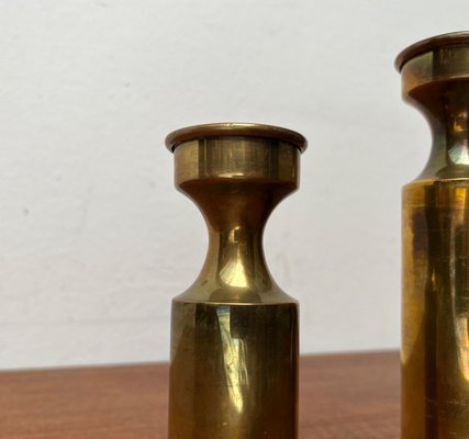 Mid-Century Danish Brass Candleholders from Boyes Metalkunst, 1960s, Set of 2-UAH-2020630