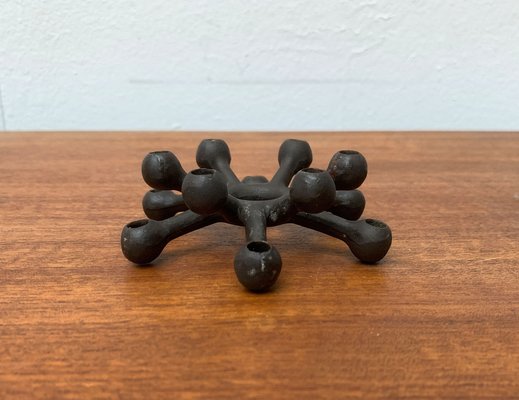 Mid-Century Danish Brutalist Cast Iron Candleholder by Jens H. Quistgaard-UAH-1189897