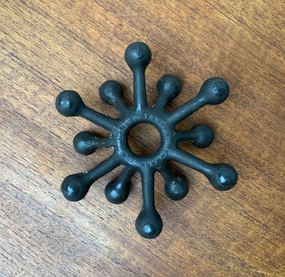 Mid-Century Danish Brutalist Cast Iron Candleholder by Jens H. Quistgaard-UAH-1189897