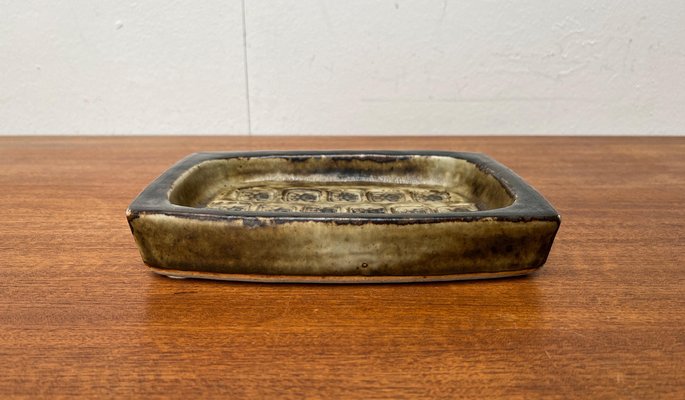 Mid-Century Danish Brutalist Stoneware Bowl by Jorgen Mogensen for Royal Copenhagen-UAH-1703948