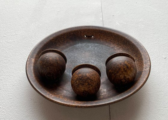 Mid-Century Danish Brutalist Studio Pottery Wall Candleholder , 1960s-UAH-1332158