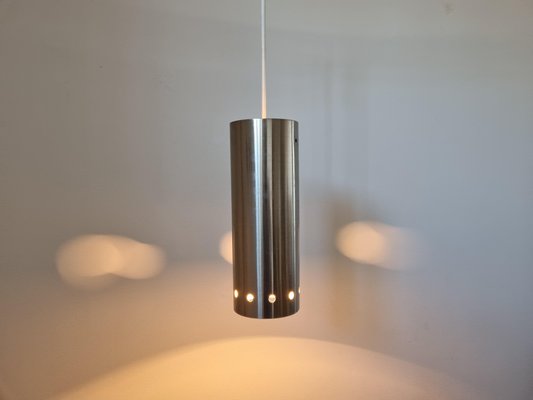 Mid-Century Danish Chrome Pendants, 1970s, Set of 3-TZ-1130627