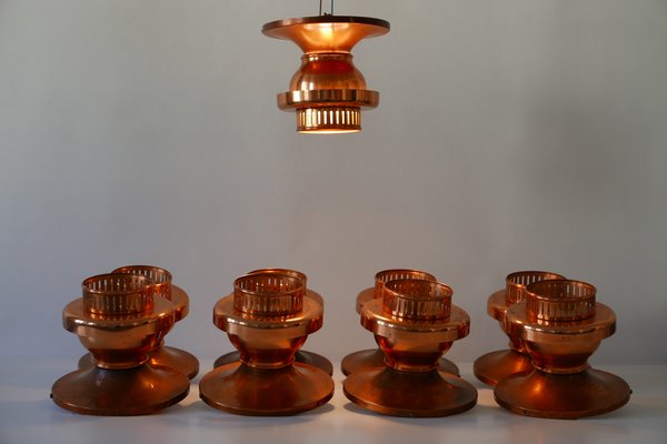 Mid-Century Danish Copper Ceiling Lamp-WPT-567116