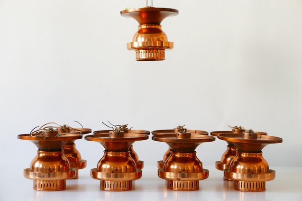 Mid-Century Danish Copper Ceiling Lamp-WPT-567116