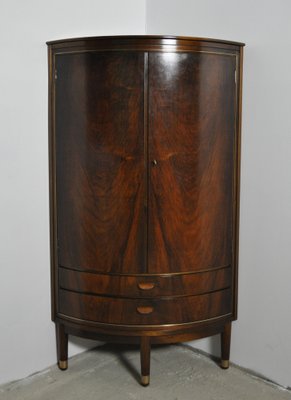 Mid-Century Danish Corner Cupboard in Mahogany, 1950s-HPQ-1178353