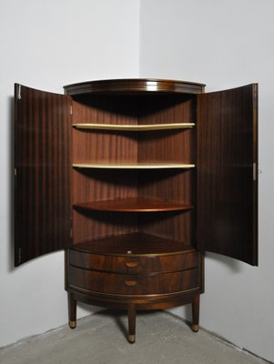 Mid-Century Danish Corner Cupboard in Mahogany, 1950s-HPQ-1178353