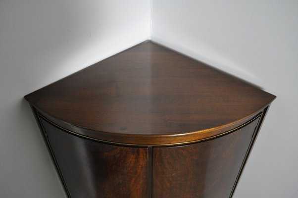 Mid-Century Danish Corner Cupboard in Mahogany, 1950s-HPQ-1178353