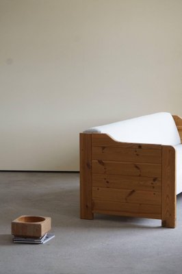 Mid-Century Danish Daybed in Solid Pine and Wool, 1980s-MXF-1343459