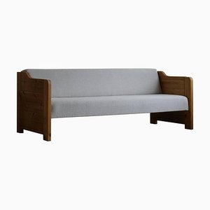 Mid-Century Danish Daybed in Solid Pine and Wool, 1980s-MXF-1343459