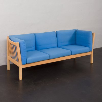 Mid-Century Danish Deep Blue 3-Seater Sofa attributed to Stouby, 1980s-UE-1769573