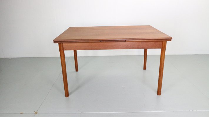 Mid-Century Danish Design Extendable Teak Dining Table, 1960s-DT-2026181