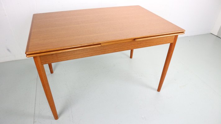 Mid-Century Danish Design Extendable Teak Dining Table, 1960s-DT-2026115