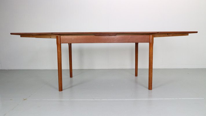 Mid-Century Danish Design Extendable Teak Dining Table, 1960s-DT-2026181