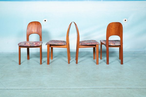 Mid-Century Danish Dining Chairs from Möbelfabrik Holstebro, 1970s, Set of 4-HGA-1229119