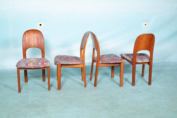 Mid-Century Danish Dining Chairs from Möbelfabrik Holstebro, 1970s, Set of 4-HGA-1229119