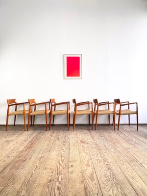 Mid-Century Danish Dining Chairs in Teak by Niels O. Møller for JL Mollers Møbelfabrik, 1950, Set of 6-DOY-2016553