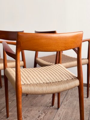 Mid-Century Danish Dining Chairs in Teak by Niels O. Møller for JL Mollers Møbelfabrik, 1950, Set of 6-DOY-2016553