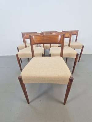 Mid-Century Danish Dining Room Set Table and Chairs, 1960s, Set of 7-AXJ-2043088