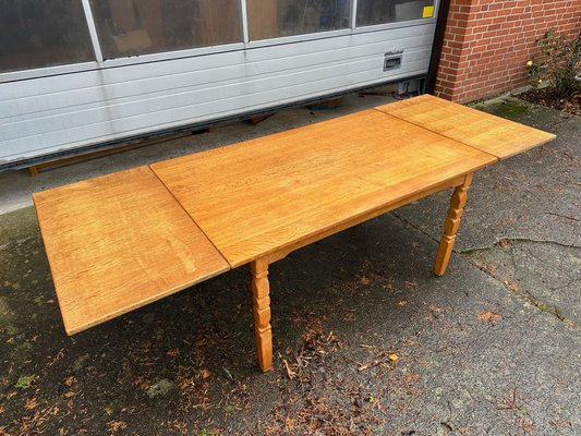 Mid-Century Danish Dining Table in Oak attributed to Henning Kjaernulf for EG Møbler, 1970s-GON-1750242