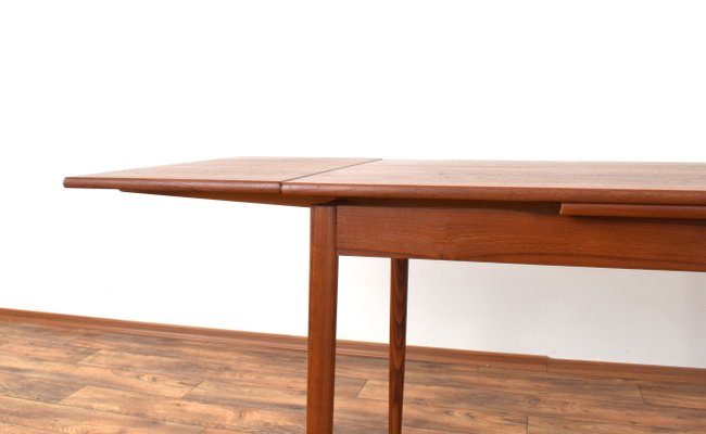 Mid-Century Danish Extendable Dining Table in Teak, 1960s-LOT-2032077