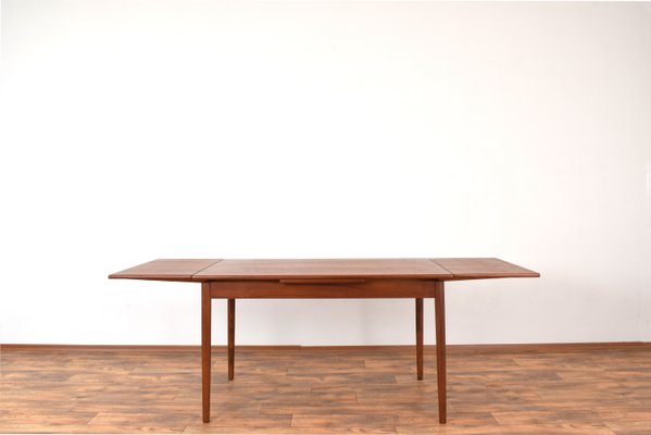 Mid-Century Danish Extendable Dining Table in Teak, 1960s-LOT-2032077