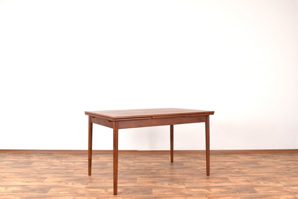 Mid-Century Danish Extendable Dining Table in Teak, 1960s-LOT-2032077