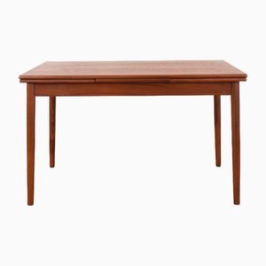 Mid-Century Danish Extendable Dining Table in Teak, 1960s-LOT-2032077