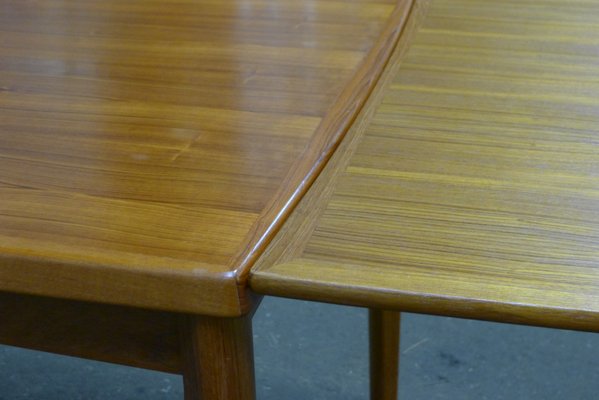 Mid-Century Danish Extendable Dining Table with Concealed Panels in Teak from Grete Jalk for Glostrup, 1960s-VRE-832665