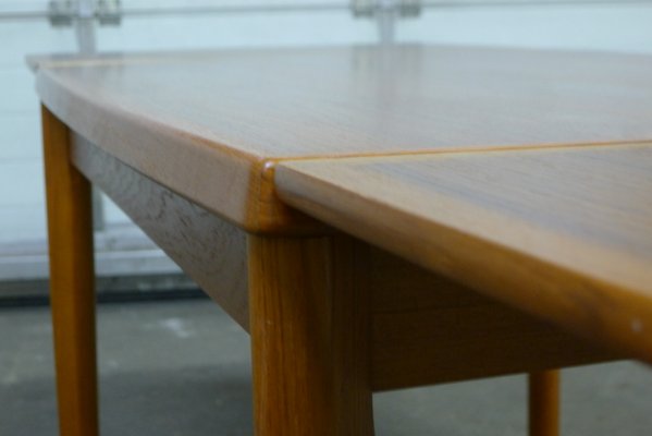 Mid-Century Danish Extendable Dining Table with Concealed Panels in Teak from Grete Jalk for Glostrup, 1960s-VRE-832665