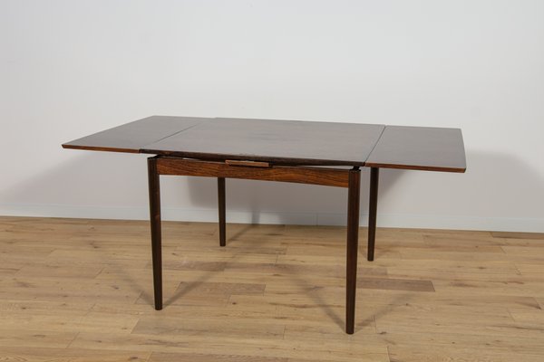 Mid-Century Danish Extendable Rosewood Dining Table, Denmark, 1960s-NIT-2017124