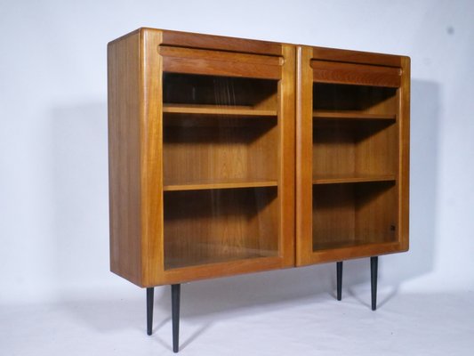 Mid-Century Danish Illuminated Showcase Cabinet in Teak, 1960s-LVS-1368392