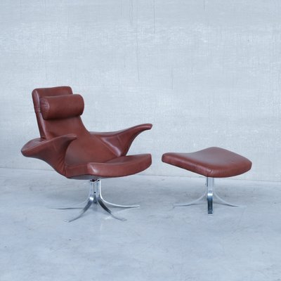 Mid-Century Danish Leather Armchair by Gösta Berg for Fritz Hansen-JRP-1169781