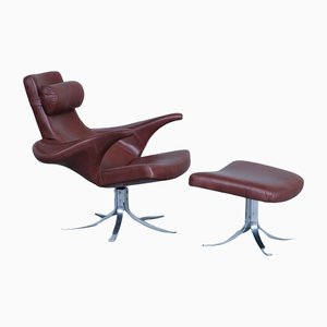 Mid-Century Danish Leather Armchair by Gösta Berg for Fritz Hansen-JRP-1169781