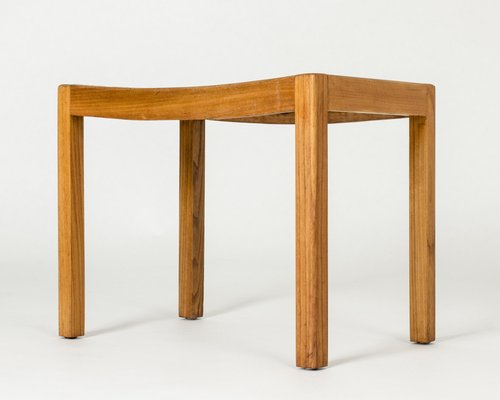 Mid-Century Danish Mahogany Stool, 1950s-NL-1756203