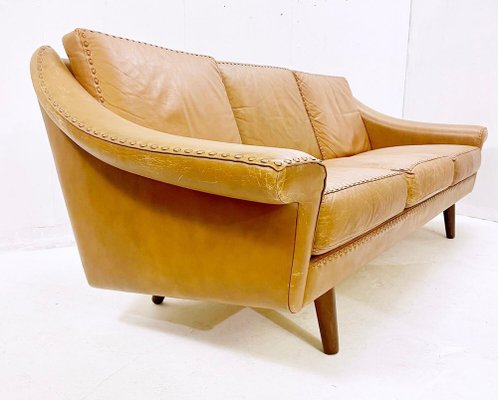 Mid-Century Danish Matador Sofa in Cognac Leather by Aage Christiansen-FGA-1249628