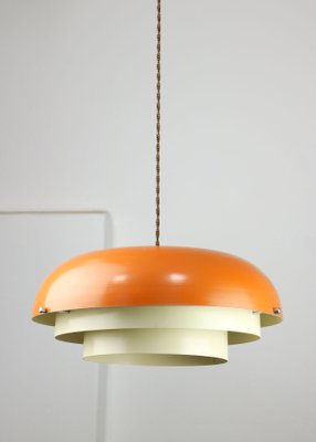 Mid-Century Danish Metal Cascade Pendant Lamp-HGJ-1438641