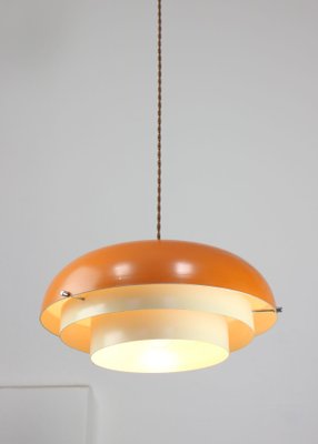 Mid-Century Danish Metal Cascade Pendant Lamp-HGJ-1438641