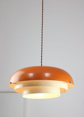 Mid-Century Danish Metal Cascade Pendant Lamp-HGJ-1438641