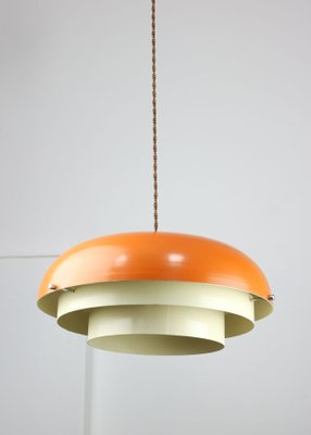 Mid-Century Danish Metal Cascade Pendant Lamp-HGJ-1438641