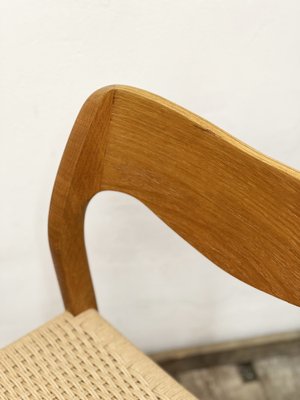 Mid-Century Danish Model 71 Chairs in Oak by Niels Otto Møller for J.L. Mollers, 1950s, Set of 6-DOY-1793672