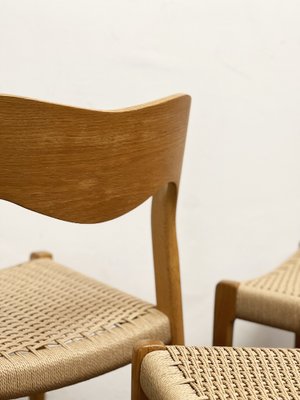 Mid-Century Danish Model 71 Chairs in Oak by Niels Otto Møller for J.L. Mollers, 1950s, Set of 6-DOY-1793672