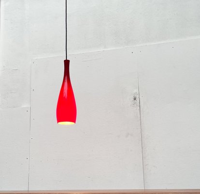 Mid-Century Danish Model Bang Glass Pendant Lamp by Jacob E. Bang for Fog & Mørup and Holmegaard, 1960s-UAH-2016291