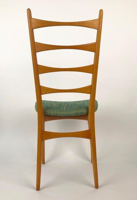 Mid-Century Danish Modern Ladder Back Dining Chairs, 1950s, Set of 6-BAF-763369