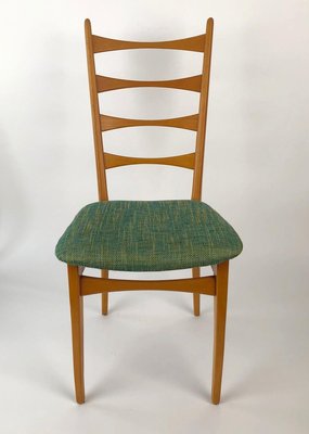 Mid-Century Danish Modern Ladder Back Dining Chairs, 1950s, Set of 6-BAF-763369