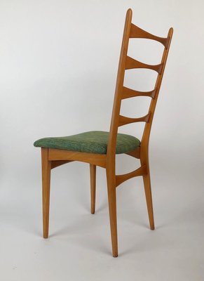 Mid-Century Danish Modern Ladder Back Dining Chairs, 1950s, Set of 6-BAF-763369