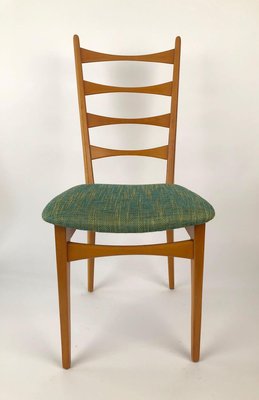 Mid-Century Danish Modern Ladder Back Dining Chairs, 1950s, Set of 6-BAF-763369