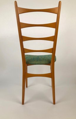 Mid-Century Danish Modern Ladder Back Dining Chairs, 1950s, Set of 6-BAF-763369